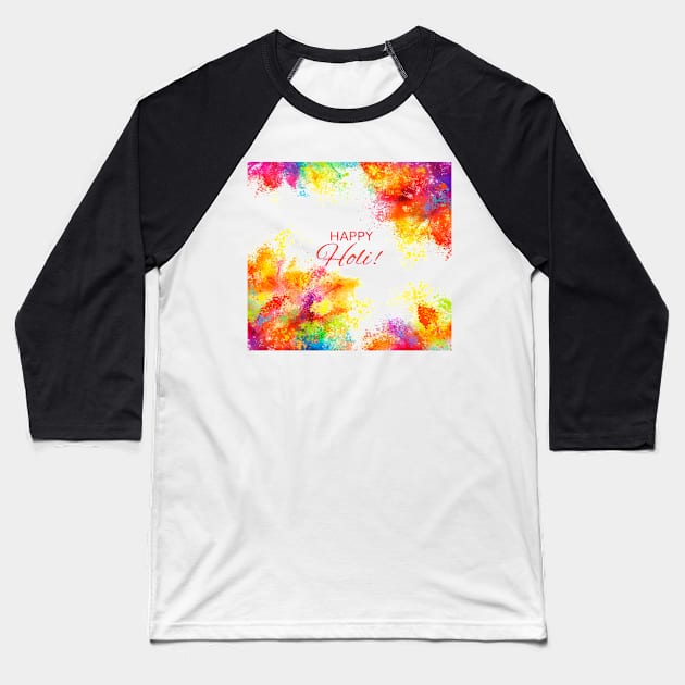 Happy Holi | Bura Na Mano Holi Hai Baseball T-Shirt by 29 hour design